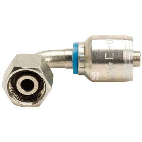 M20 X 1.5 Female Swivel 24˚ Cone (Heavy S12) with O-Ring 90˚ Elbow Hydraulic Fitting
