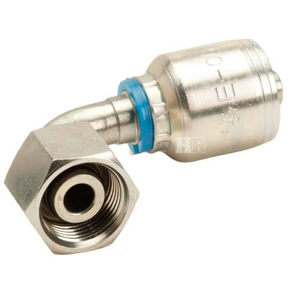 M20 X 1.5 Female Swivel 24˚ Cone (Heavy S12) with O-Ring 90˚ Elbow Hydraulic Fitting