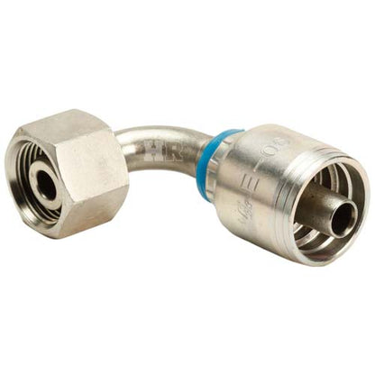 M20 X 1.5 Female Swivel 24˚ Cone (Heavy S12) with O-Ring 90˚ Elbow Hydraulic Fitting