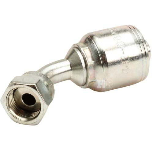 3/8" Female Face Seal Swivel 45˚ Elbow (ORFS) Hydraulic Fitting