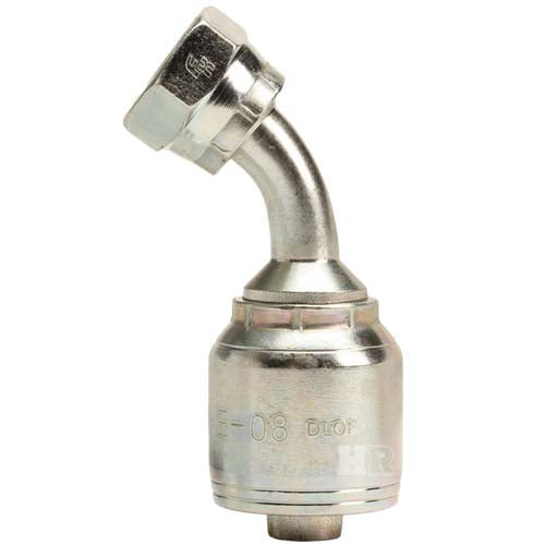 3/8" Female Face Seal Swivel 45˚ Elbow (ORFS) Hydraulic Fitting