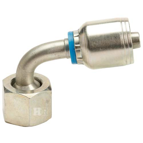 M22 X 1.5 Female Swivel 24˚ Cone (Heavy S14) with O-Ring 90˚ Elbow Hydraulic Fitting