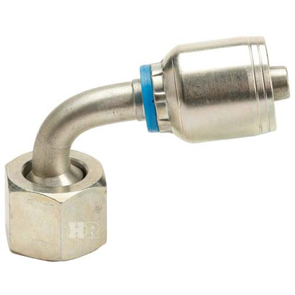 M22 X 1.5 Female Swivel 24˚ Cone (Heavy S14) with O-Ring 90˚ Elbow Hydraulic Fitting