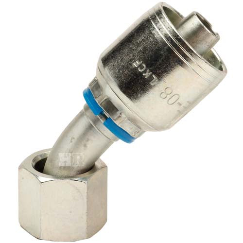 1/2" Female Face Seal Swivel 45˚ Elbow (ORFS) Hydraulic Fitting
