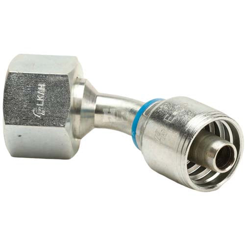 3/4" Female Face Seal Swivel 45˚ Elbow (ORFS) Hydraulic Fitting