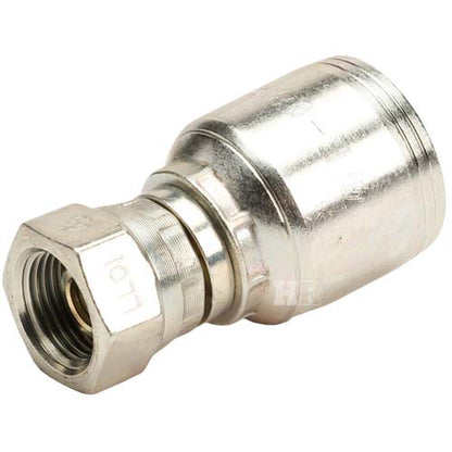 3/8" Female British Standard Parallel Pipe Cone Seat Swivel Hydraulic Fitting