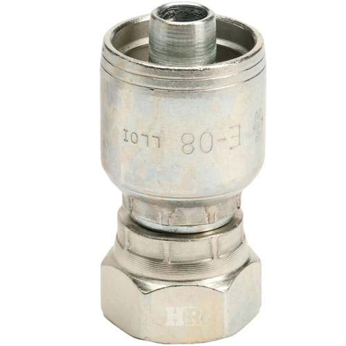 1/2" Female British Standard Parallel Pipe Cone Seat Swivel Hydraulic Fitting