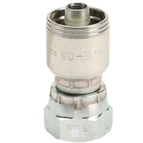 5/8" Female British Standard Parallel Pipe Cone Seat Swivel Hydraulic Fitting