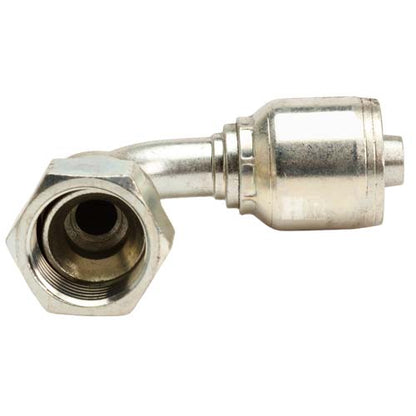 3/4" Female JIC Swivel 90˚ Short Drop Hydraulic Fitting