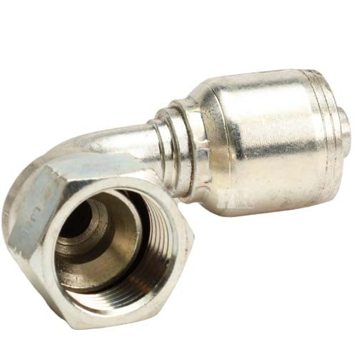 3/4" Female JIC Swivel 90˚ Short Drop Hydraulic Fitting