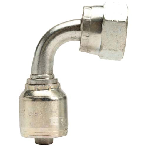 3/4" Female JIC Swivel 90˚ Short Drop Hydraulic Fitting