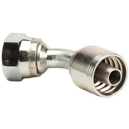 5/8" Female British Standard Parallel Pipe Cone Seat Swivel 45˚ Elbow Hydraulic Fitting