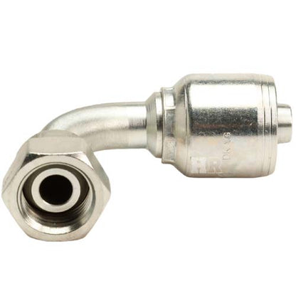 1/2" Female British Standard Parallel Pipe Cone Seat Swivel 90˚ Elbow Hydraulic Fitting