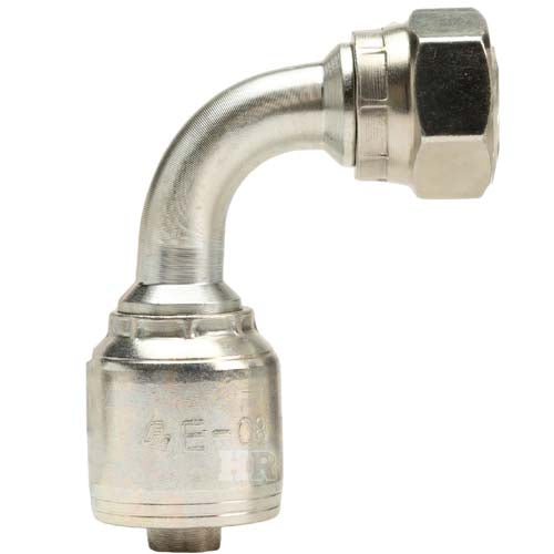 1/2" Female British Standard Parallel Pipe Cone Seat Swivel 90˚ Elbow Hydraulic Fitting
