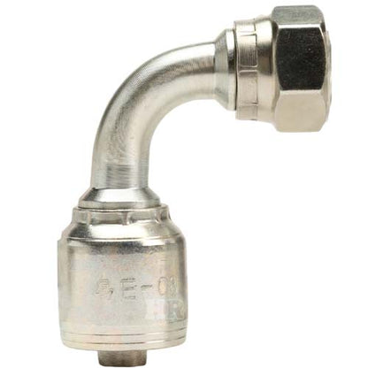 1/2" Female British Standard Parallel Pipe Cone Seat Swivel 90˚ Elbow Hydraulic Fitting