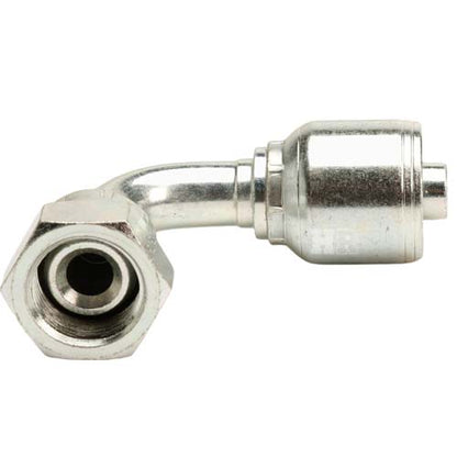 5/8" Female British Standard Parallel Pipe Cone Seat Swivel 90˚ Elbow Hydraulic Fitting
