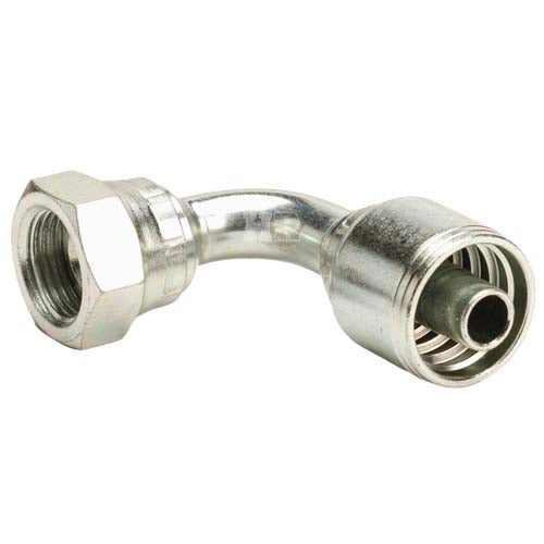 5/8" Female British Standard Parallel Pipe Cone Seat Swivel 90˚ Elbow Hydraulic Fitting