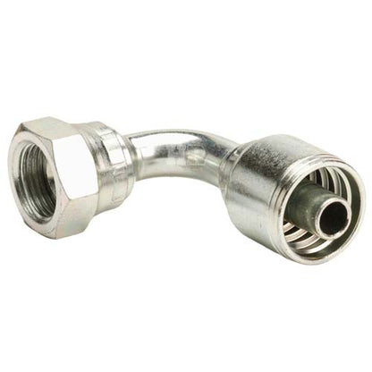 5/8" Female British Standard Parallel Pipe Cone Seat Swivel 90˚ Elbow Hydraulic Fitting
