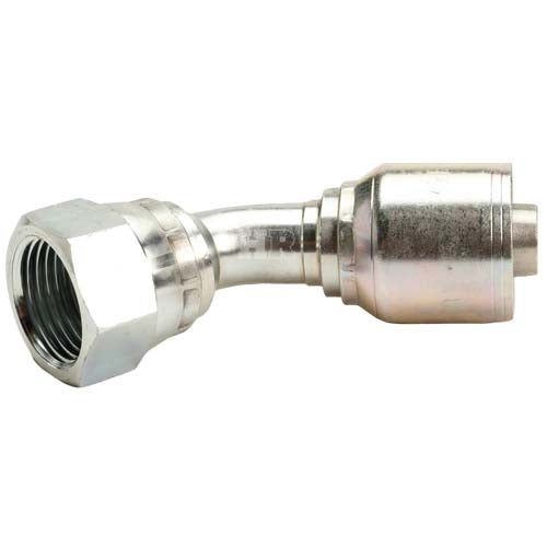 3/4" Female JIC Swivel 45˚ Elbow Hydraulic Fitting
