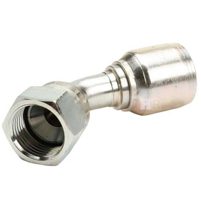 3/4" Female JIC Swivel 45˚ Elbow Hydraulic Fitting