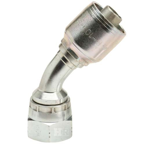 3/4" Female JIC Swivel 45˚ Elbow Hydraulic Fitting