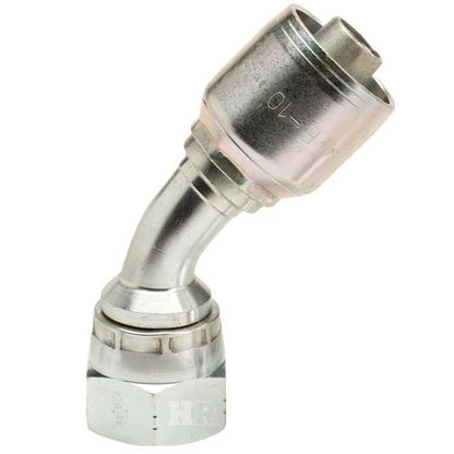 3/4" Female JIC Swivel 45˚ Elbow Hydraulic Fitting
