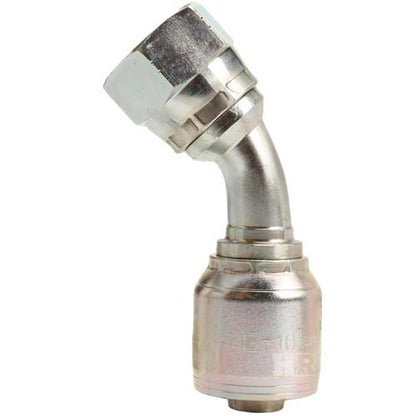 3/4" Female JIC Swivel 45˚ Elbow Hydraulic Fitting