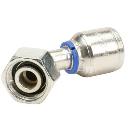 M26 X 1.5 Female Swivel 24˚ Cone (Light L18) with O-Ring 45˚ Elbow Hydraulic Fitting