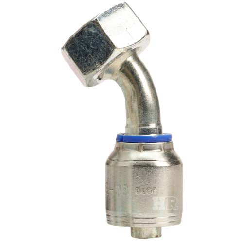 M26 X 1.5 Female Swivel 24˚ Cone (Light L18) with O-Ring 45˚ Elbow Hydraulic Fitting