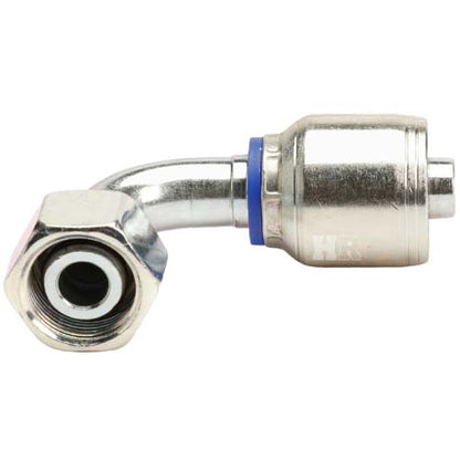 M22 X 1.5 Female Swivel 24˚ Cone (Light L15) with O-Ring 90˚ Elbow Hydraulic Fitting