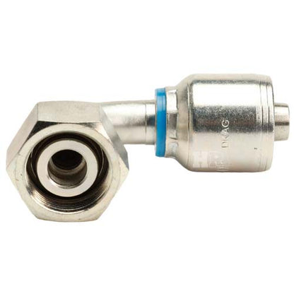 M26 X 1.5 Female Swivel 24˚ Cone (Light L18) with O-Ring 90˚ Elbow Hydraulic Fitting