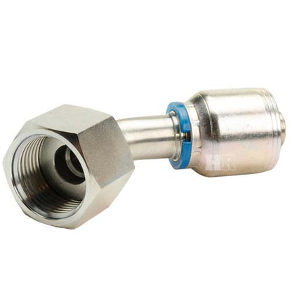 3/4" Female Face Seal Swivel 45˚ Elbow (ORFS) Hydraulic Fitting