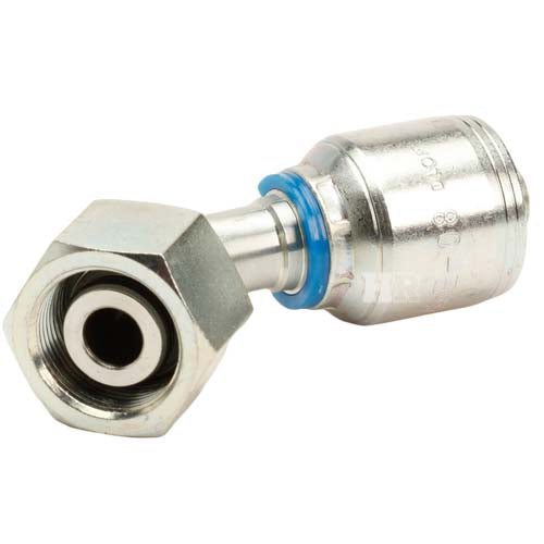 M24 X 1.5 Female Swivel 24˚ Cone (Heavy S16) with O-Ring 45˚ Elbow Hydraulic Fitting