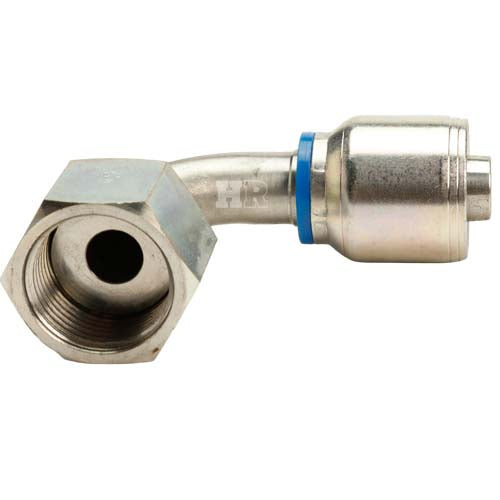 3/4" Female Face Seal Swivel 90˚ Short Drop Elbow (ORFS) Hydraulic Fitting