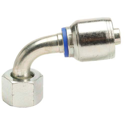 M22 X 1.5 Female Swivel 24˚ Cone (Heavy S14) with O-Ring 90˚ Elbow Hydraulic Fitting
