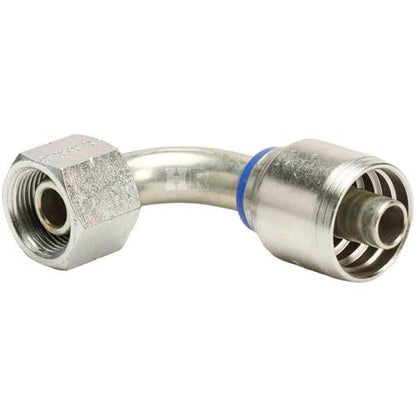M22 X 1.5 Female Swivel 24˚ Cone (Heavy S14) with O-Ring 90˚ Elbow Hydraulic Fitting