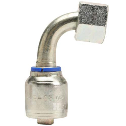 M22 X 1.5 Female Swivel 24˚ Cone (Heavy S14) with O-Ring 90˚ Elbow Hydraulic Fitting