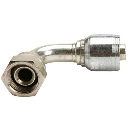 3/4" Female British Standard Parallel Pipe Cone Seat Swivel 90˚ Elbow Hydraulic Fitting
