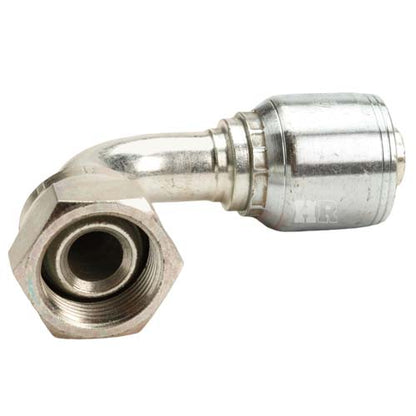 3/4" Female British Standard Parallel Pipe Cone Seat Swivel 90˚ Elbow Hydraulic Fitting