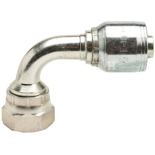 3/4" Female British Standard Parallel Pipe Cone Seat Swivel 90˚ Elbow Hydraulic Fitting