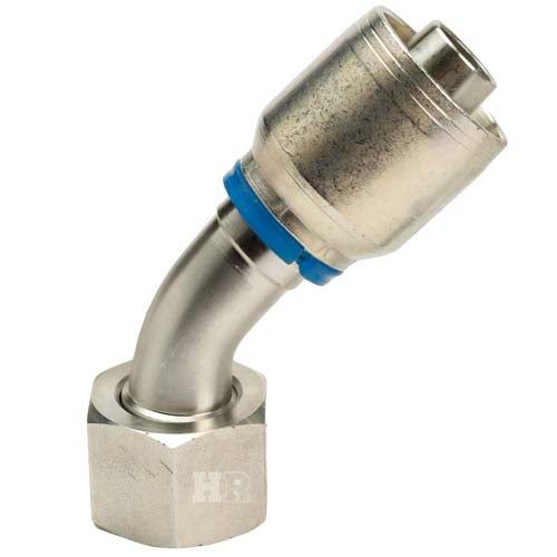 3/4" Female Face Seal Swivel 45˚ Elbow (ORFS) Hydraulic Fitting