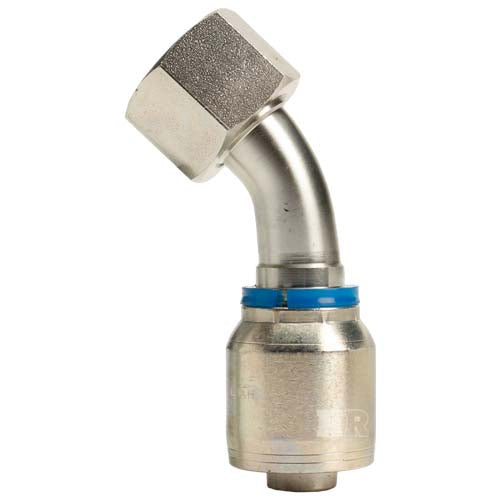 3/4" Female Face Seal Swivel 45˚ Elbow (ORFS) Hydraulic Fitting