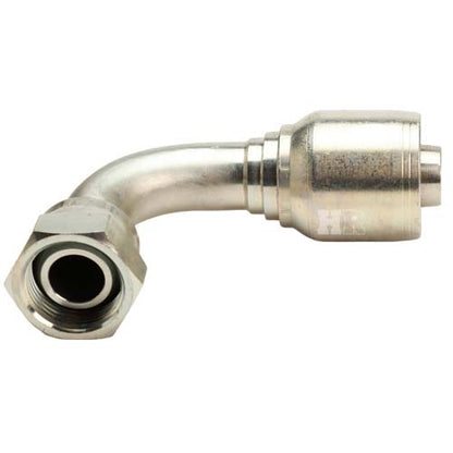 3/4" Female British Standard Parallel Pipe Cone Seat Swivel 90˚ Elbow Hydraulic Fitting