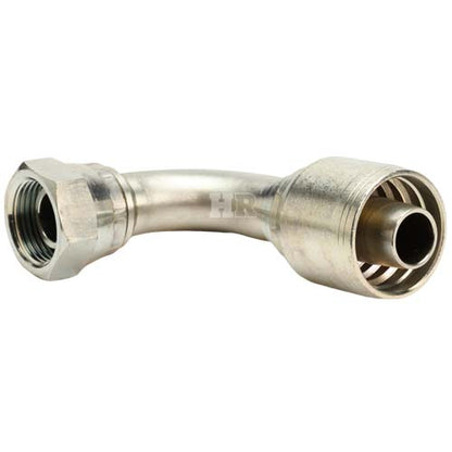 3/4" Female British Standard Parallel Pipe Cone Seat Swivel 90˚ Elbow Hydraulic Fitting