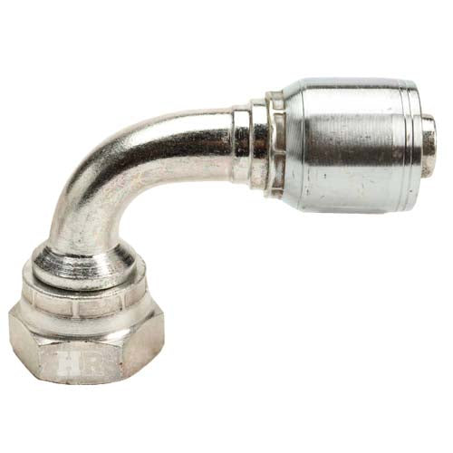 1" Female British Standard Parallel Pipe Cone Seat Swivel 90˚ Elbow Hydraulic Fitting