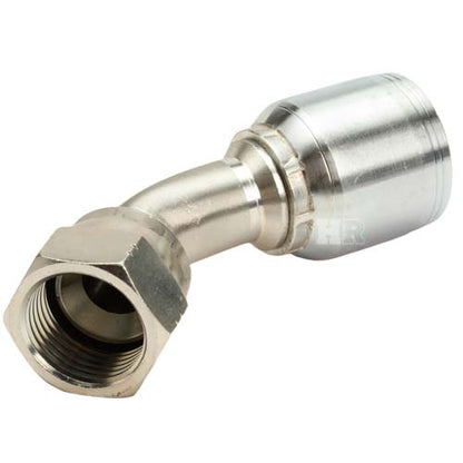 3/4" Female JIC Swivel 45˚ Elbow Hydraulic Fitting