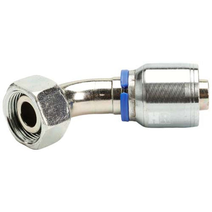M30 X 2.0 Female Swivel 24˚ Cone (Light L22) with O-Ring 45˚ Elbow Hydraulic Fitting