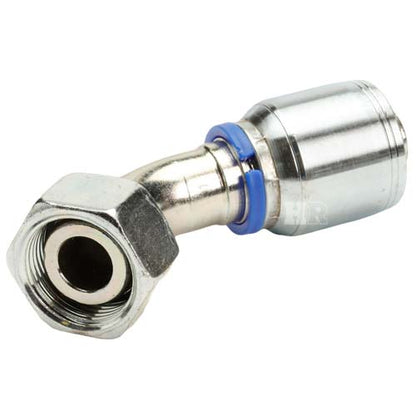 M30 X 2.0 Female Swivel 24˚ Cone (Light L22) with O-Ring 45˚ Elbow Hydraulic Fitting