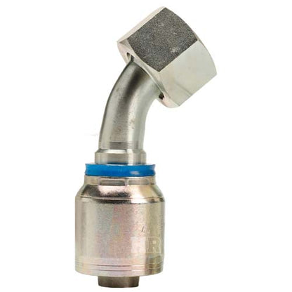 M30 X 2.0 Female Swivel 24˚ Cone (Heavy S20) with O-Ring 45˚ Elbow Hydraulic Fitting