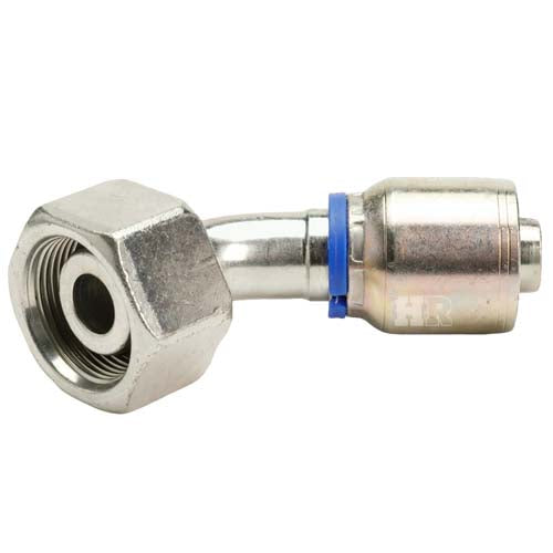 M36 X 2.0 Female Swivel 24˚ Cone (Heavy S25) with O-Ring 45˚ Elbow Hydraulic Fitting